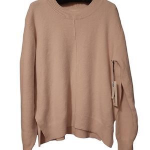 NWT Nordstrom Rack Treasure&Bond small sweater drop sleeve light pink wool blend